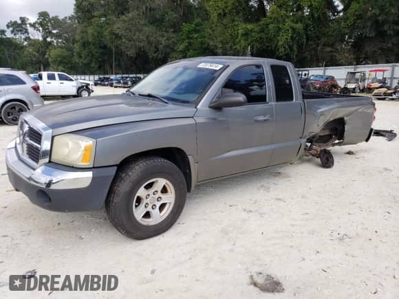 2005 Dodge Dakota SLT with VIN 1D7HW42N95S290614, listed as a Copart auction lot 72079414 with 130,925 mi miles and Salvage title. Bid and sale history available at DreamBid. Image 1.