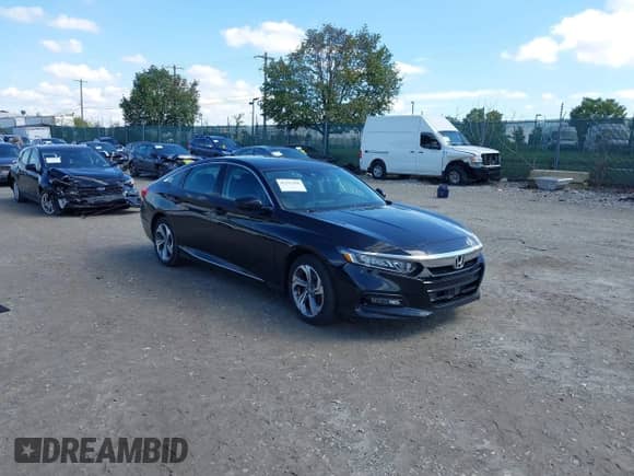 2020 Honda Accord EX-L with VIN 1HGCV1F5XLA017363, listed as a IAAI auction lot 43313566 with 20,960 mi miles and . Bid and sale history available at DreamBid. Image 1.