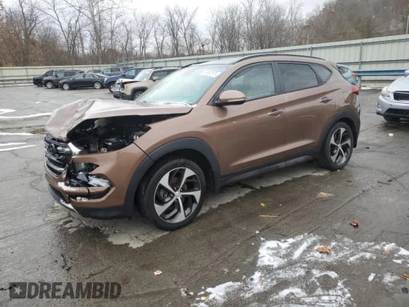 ✅ 2016 Hyundai Tucson Limited • VIN: KM8J33A29GU073802 • Лот: 91967875. Опубликован ранее на Copart с пробегом 56 952 миль. Бесплатный доступ к архиву аукционных продаж из США и подробный отчёт об истории автомобиля на DreamBid. Изображение 1.