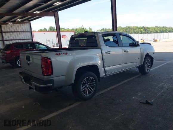 ✅ 2020 Chevrolet Colorado 4WD Work Truck • VIN: 1GCGTBEN3L1215909 • Lot: 42591564. Listed on IAAI with 45,369 mi. Free auction sales archive from the USA and detailed vehicle history report at DreamBid. Image 4.