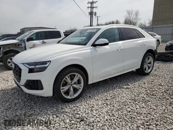 ✅ 2022 Audi Q8 Premium Plus • VIN: WA1BVBF10ND029207 • Lot: 49160095. Listed on Copart with 33,022 mi. Free auction sales archive from the USA and detailed vehicle history report at DreamBid. Image 1.