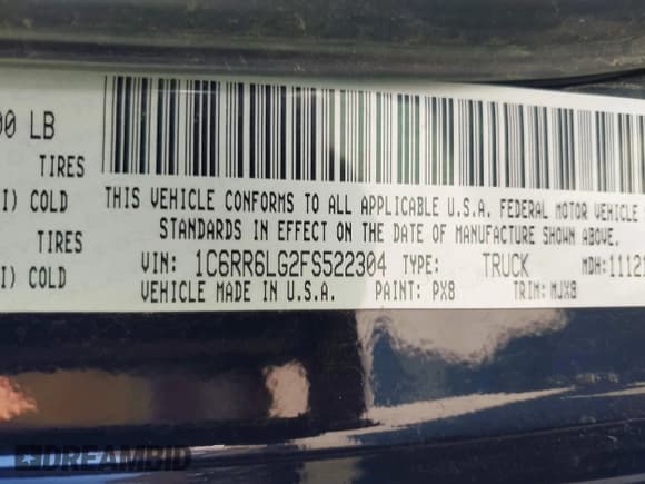 ✅ 2015 Ram 1500 Big Horn • VIN: 1C6RR6LG2FS522304 • Лот: 43815755. Опубликован ранее на IAAI с пробегом 152 695 миль. Бесплатный доступ к архиву аукционных продаж из США и подробный отчёт об истории автомобиля на DreamBid. Изображение 9.