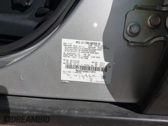 ✅ 2018 Ford EcoSport SE • VIN: MAJ6P1UL8JC171973 • Lot: 43523080. Listed on IAAI with 84,521 mi. Free auction sales archive from the USA and detailed vehicle history report at DreamBid. Image 9.