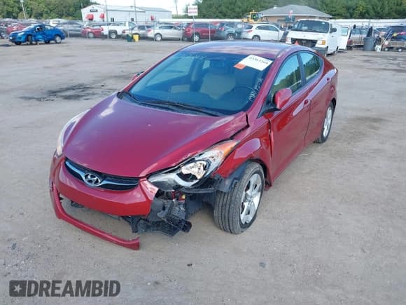 ✅ 2013 Hyundai Elantra GLS • VIN: KMHDH4AE9DU631867 • Lot: 43363264. Listed on IAAI with 64,875 mi. Free auction sales archive from the USA and detailed vehicle history report at DreamBid. Image 2.