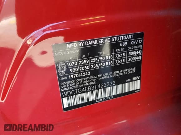 ✅ 2018 Mercedes-Benz GLA 250 • VIN: WDCTG4EB3JJ422232 • Лот: 91633245. Опубликован ранее на Copart с пробегом 94 066 миль. Бесплатный доступ к архиву аукционных продаж из США и подробный отчёт об истории автомобиля на DreamBid. Изображение 14.