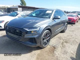 ✅ 2021 Audi Q8 Premium Plus • VIN: WA1EVAF19MD037876 • Lot: 43251193. Listed on IAAI with 38,468 mi. Free auction sales archive from the USA and detailed vehicle history report at DreamBid. Image 2.