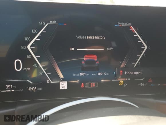 ✅ 2025 BMW 4 Series 430i • VIN: WBA43DA02SCT09580 • Lot: 61768505. Listed on Copart with 3,051 mi. Free auction sales archive from the USA and detailed vehicle history report at DreamBid. Image 9.