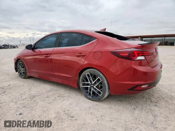 ✅ 2019 Hyundai Elantra Sport • VIN: KMHD04LB1KU842505 • Lot: 62017645. Listed on Copart with 85,890 mi. Free auction sales archive from the USA and detailed vehicle history report at DreamBid. Image 2.