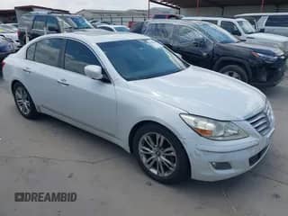 2011 Hyundai Genesis with VIN KMHGC4DF9BU146089, listed as a IAAI auction lot 43048600 with 213,621 mi miles and . Bid and sale history available at DreamBid. Image 1.