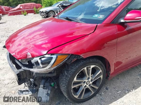 2017 Hyundai Elantra Limited z VIN KMHD84LF7HU195323, wystawiony jako IAAI lot #43072644 z przebiegiem 83 135 mil mil oraz . Historia ofert i sprzedaży dostępna na DreamBid. Obrazek 6.