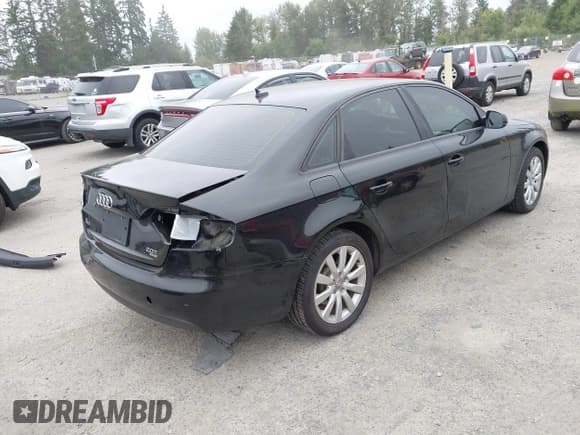 ✅ 2012 Audi A4 Premium • VIN: WAUBFAFL2CA119663 • Lot: 42802688. Listed on IAAI with 114,715 mi. Free auction sales archive from the USA and detailed vehicle history report at DreamBid. Image 4.