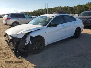 ✅ 2024 Hyundai Elantra N Line • VIN: KMHLR4DF8RU740289 • Lot: 84549915. Listed on Copart with 7,393 mi. Free auction sales archive from the USA and detailed vehicle history report at DreamBid. Image 1.