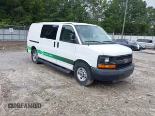 ✅ 2014 Chevrolet Express Cargo • VIN: 1GCWGFCA1E1160368 • Lot: 43070311. Listed on IAAI with 19,192 mi. Free auction sales archive from the USA and detailed vehicle history report at DreamBid. Image 1.