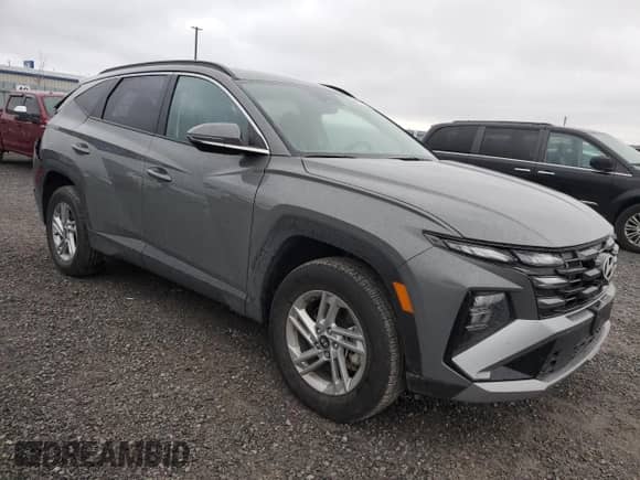 2025 Hyundai Tucson SEL with VIN 5NMJBCDEXSH553859, listed as a Copart auction lot 89507735 with 12,048 mi miles and Salvage title. Bid and sale history available at DreamBid. Image 4.