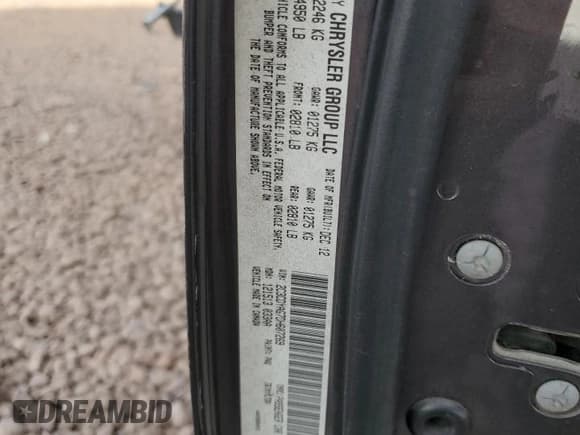 ✅ 2013 Dodge Challenger Rallye Redline • VIN: 2C3CDYAG7DH607269 • Lot: 42438845. Wystawiony na Copart z przebiegiem Nie podano. Bezpłatny archiwum sprzedaży aukcyjnych z USA i szczegółowy raport historii pojazdu na DreamBid. Zdjęcie 14.