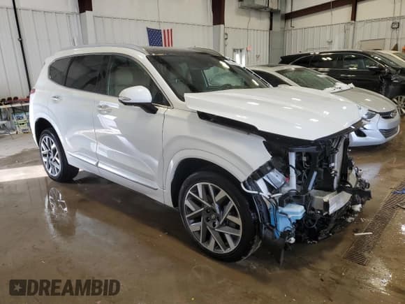 ✅ 2021 Hyundai Santa Fe Calligraphy • VIN: 5NMS5DAL4MH358184 • Lot: 43416114. Wystawiony na Copart z przebiegiem 6 572 mil. Bezpłatny archiwum sprzedaży aukcyjnych z USA i szczegółowy raport historii pojazdu na DreamBid. Zdjęcie 4.