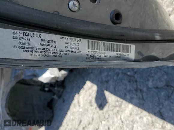 ✅ 2018 Dodge Challenger SXT Plus • VIN: 2C3CDZAG0JH280568 • Lot: 60708224. Wystawiony na Copart z przebiegiem 84 003 mil. Bezpłatny archiwum sprzedaży aukcyjnych z USA i szczegółowy raport historii pojazdu na DreamBid. Zdjęcie 12.