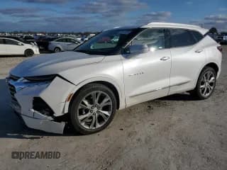 ✅ 2021 Chevrolet Blazer Premier • VIN: 3GNKBFRS2MS555614 • Lot: 82221654. Listed on Copart with 33,586 mi. Free auction sales archive from the USA and detailed vehicle history report at DreamBid. Image 1.