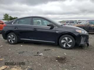 2017 Hyundai Ioniq SEL with VIN KMHC75LCXHU051808, listed as a Copart auction lot 65666463 with 103,993 mi miles and . Bid and sale history available at DreamBid. Image 4.