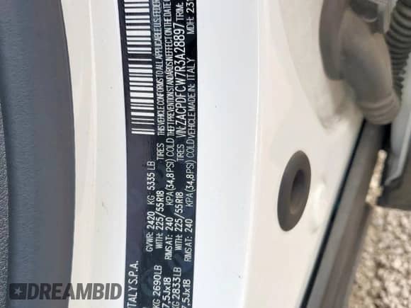 2024 Dodge Hornet R/T z VIN ZACPDFCW7R3A28897, wystawiony jako Copart lot #57393905 z przebiegiem 29 869 mil mil oraz Nie do naprawy • Non repairable. Historia ofert i sprzedaży dostępna na DreamBid. Obrazek 14.