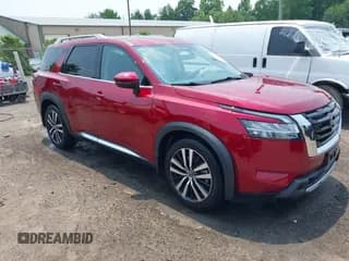 ✅ 2023 Nissan Pathfinder Platinum • VIN: 5N1DR3DJXPC234002 • Лот: 42480807. Опубликован ранее на IAAI с пробегом 21 477 миль. Бесплатный доступ к архиву аукционных продаж из США и подробный отчёт об истории автомобиля на DreamBid. Изображение 1.