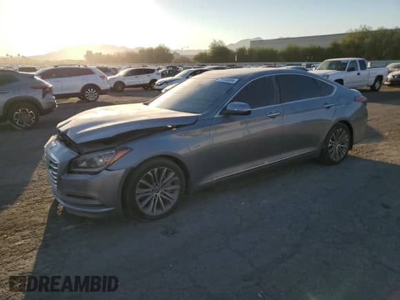 2015 Hyundai Genesis 3.8L z VIN KMHGN4JE5FU065134, wystawiony jako Copart lot #74533084 z przebiegiem 121 703 mil mil oraz Szkoda całkowita • Salvage title. Historia ofert i sprzedaży dostępna na DreamBid. Obrazek 1.