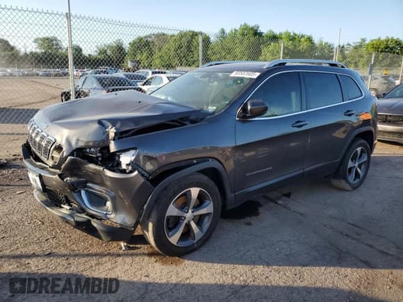 ✅ 2019 Jeep Cherokee Limited • VIN: 1C4PJMDN5KD253187 • Lot: 60502605. Listed on Copart with 75,914 mi. Free auction sales archive from the USA and detailed vehicle history report at DreamBid. Image 1.