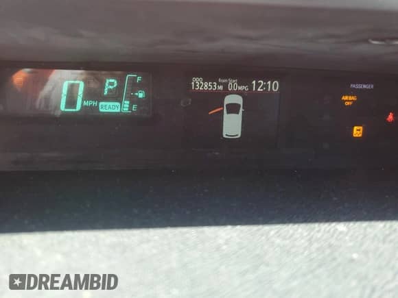 2012 Toyota Prius Two z VIN JTDKDTB30C1001900, wystawiony jako Copart lot #89910115 z przebiegiem 132 853 mil mil oraz Szkoda całkowita • Salvage title. Historia ofert i sprzedaży dostępna na DreamBid. Obrazek 9.