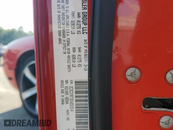 ✅ 2014 Dodge Challenger Shaker • VIN: 2C3CDYBT2EH231514 • Lot: 70778074. Wystawiony na Copart z przebiegiem 201 131 mil. Bezpłatny archiwum sprzedaży aukcyjnych z USA i szczegółowy raport historii pojazdu na DreamBid. Zdjęcie 14.