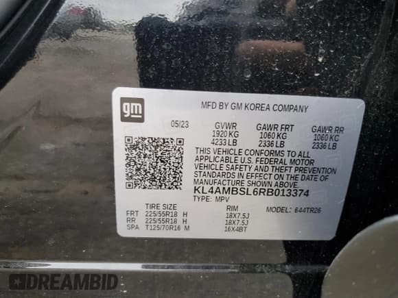 ✅ 2024 Buick Encore GX Preferred • VIN: KL4AMBSL6RB013374 • Lot: 53920035. Wystawiony na Copart z przebiegiem 16 988 mil. Bezpłatny archiwum sprzedaży aukcyjnych z USA i szczegółowy raport historii pojazdu na DreamBid. Zdjęcie 13.