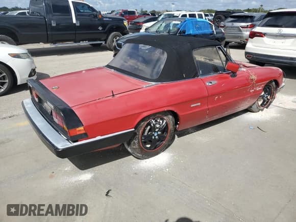 ✅ 1988 Alfa Romeo Spider Graduate • VIN: ZARBA5645J1062539 • Лот: 75542014. Опубликован ранее на Copart с пробегом Не указан. Бесплатный доступ к архиву аукционных продаж из США и подробный отчёт об истории автомобиля на DreamBid. Изображение 3.