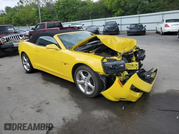 ✅ 2014 Chevrolet Camaro LT • VIN: 2G1FG3D33E9278442 • Lot: 68947315. Listed on Copart with 11,313 mi. Free auction sales archive from the USA and detailed vehicle history report at DreamBid. Image 4.