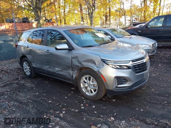 ✅ 2024 Chevrolet Equinox LT • VIN: 3GNAXKEG9RL356696 • Лот: 43616729. Опубликован ранее на IAAI с пробегом 27 556 миль. Бесплатный доступ к архиву аукционных продаж из США и подробный отчёт об истории автомобиля на DreamBid. Изображение 1.