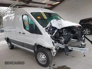 ✅ 2024 Ford Transit Cargo • VIN: 1FTBR2C82RKA94637 • Lot: 41829528. Listed on IAAI with 16,901 mi. Free auction sales archive from the USA and detailed vehicle history report at DreamBid. Image 1.