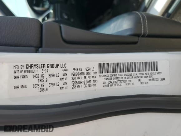 ✅ 2015 Jeep Grand Cherokee Limited • VIN: 1C4RJFBG9FC627627 • Лот: 64070075. Опубликован ранее на Copart с пробегом 137 033 миль. Бесплатный доступ к архиву аукционных продаж из США и подробный отчёт об истории автомобиля на DreamBid. Изображение 13.