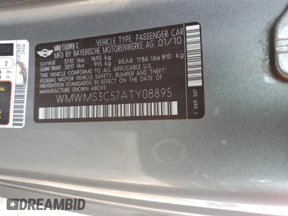 ✅ 2010 MINI Convertible S • VIN: WMWMS3C57ATY08895 • Lot: 41870075. Wystawiony na Copart z przebiegiem 101 573 mil. Bezpłatny archiwum sprzedaży aukcyjnych z USA i szczegółowy raport historii pojazdu na DreamBid. Zdjęcie 13.