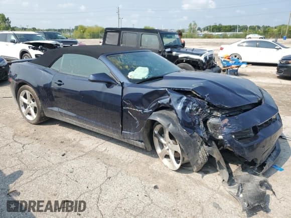 ✅ 2015 Chevrolet Camaro LT • VIN: 2G1FF3D38F9239883 • Lot: 62735144. Listed on Copart with 26,526 mi. Free auction sales archive from the USA and detailed vehicle history report at DreamBid. Image 4.