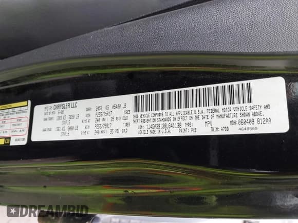 ✅ 2008 Jeep Wrangler Unlimited X • VIN: 1J4GA39138L641138 • Lot: 41986230. Listed on IAAI with 215,026 mi. Free auction sales archive from the USA and detailed vehicle history report at DreamBid. Image 9.