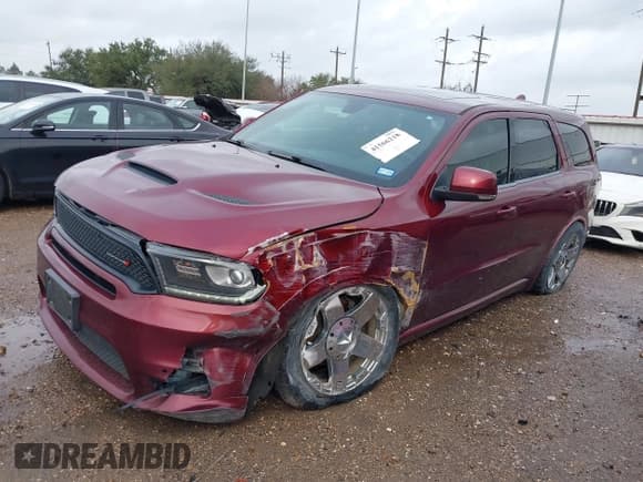 ✅ 2018 Dodge Durango R/T • VIN: 1C4SDHCT1JC444750 • Lot: 41566218. Listed on IAAI with 102,578 mi. Free auction sales archive from the USA and detailed vehicle history report at DreamBid. Image 2.