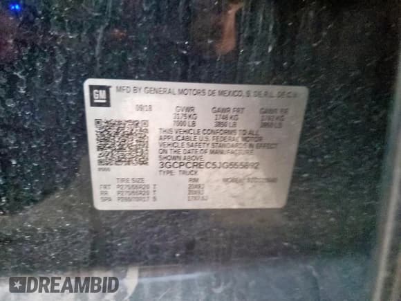 ✅ 2018 Chevrolet Silverado 1500 LT • VIN: 3GCPCREC5JG555892 • Лот: 80944995. Опубликован ранее на Copart с пробегом 78 048 миль. Бесплатный доступ к архиву аукционных продаж из США и подробный отчёт об истории автомобиля на DreamBid. Изображение 12.