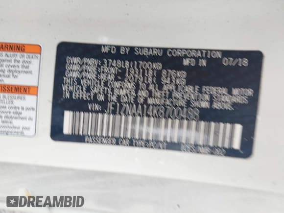 ✅ 2019 Toyota 86 • VIN: JF1ZNAA14K8700488 • Лот: 42721355. Опубликован ранее на IAAI с пробегом 43 718 миль. Бесплатный доступ к архиву аукционных продаж из США и подробный отчёт об истории автомобиля на DreamBid. Изображение 9.