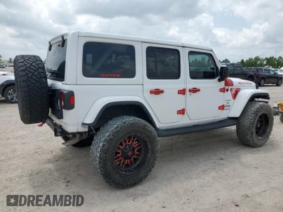 ✅ 2022 Jeep Wrangler Unlimited Sahara • VIN: 1C4HJXEG4NW254507 • Лот: 54151955. Опубликован ранее на Copart с пробегом 30 547 миль. Бесплатный доступ к архиву аукционных продаж из США и подробный отчёт об истории автомобиля на DreamBid. Изображение 3.