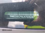 ✅ 2020 Nissan Frontier SV • VIN: 1N6ED0CF6LN703536 • Lot: 42516270. Listed on IAAI with 51,115 mi. Free auction sales archive from the USA and detailed vehicle history report at DreamBid. Image 9.