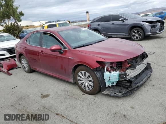 2020 Toyota Camry Hybrid LE with VIN 4T1C31AK3LU534774, listed as a Copart auction lot 84705715 with 47,851 mi miles and Salvage title. Bid and sale history available at DreamBid. Image 4.