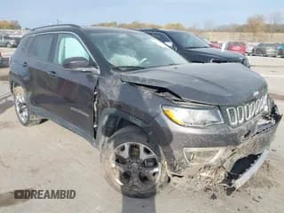 ✅ 2020 Jeep Compass Limited • VIN: 3C4NJDCB2LT146446 • Lot: 43638359. Listed on IAAI with 82,101 mi. Free auction sales archive from the USA and detailed vehicle history report at DreamBid. Image 1.