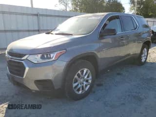 ✅ 2018 Chevrolet Traverse LS • VIN: 1GNERFKW1JJ160391 • Lot: 82515915. Wystawiony na Copart z przebiegiem 74 294 mil. Bezpłatny archiwum sprzedaży aukcyjnych z USA i szczegółowy raport historii pojazdu na DreamBid. Zdjęcie 1.