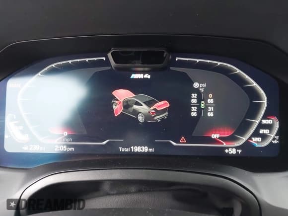 ✅ 2023 BMW M4 Competition xDrive • VIN: WBS43AZ05PCL26010 • Лот: 42153303. Опубликован ранее на IAAI с пробегом 19 839 миль. Бесплатный доступ к архиву аукционных продаж из США и подробный отчёт об истории автомобиля на DreamBid. Изображение 7.