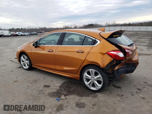 ✅ 2017 Chevrolet Cruze Premier • VIN: 3G1BF6SM4HS560918 • Lot: 38944103. Listed on Copart with 21,555 mi. Free auction sales archive from the USA and detailed vehicle history report at DreamBid. Image 2.