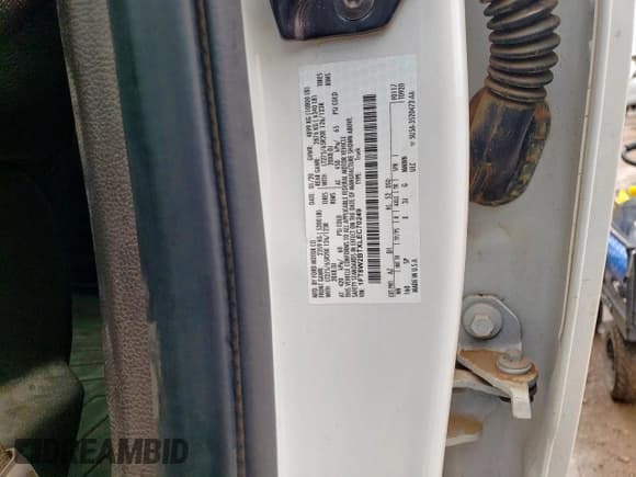 ✅ 2020 Ford F-250 XL • VIN: 1FT8W2BTXLEC70249 • Lot: 59377435. Listed on Copart with 190,286 mi. Free auction sales archive from the USA and detailed vehicle history report at DreamBid. Image 12.