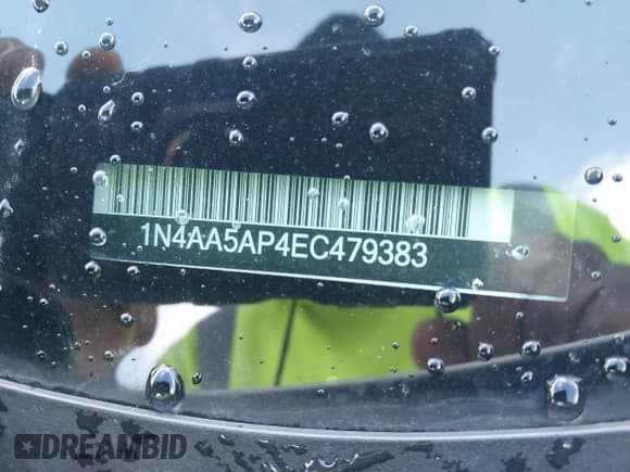 ✅ 2014 Nissan Maxima S • VIN: 1N4AA5AP4EC479383 • Lot: 43761868. Listed on IAAI with 148,527 mi. Free auction sales archive from the USA and detailed vehicle history report at DreamBid. Image 9.